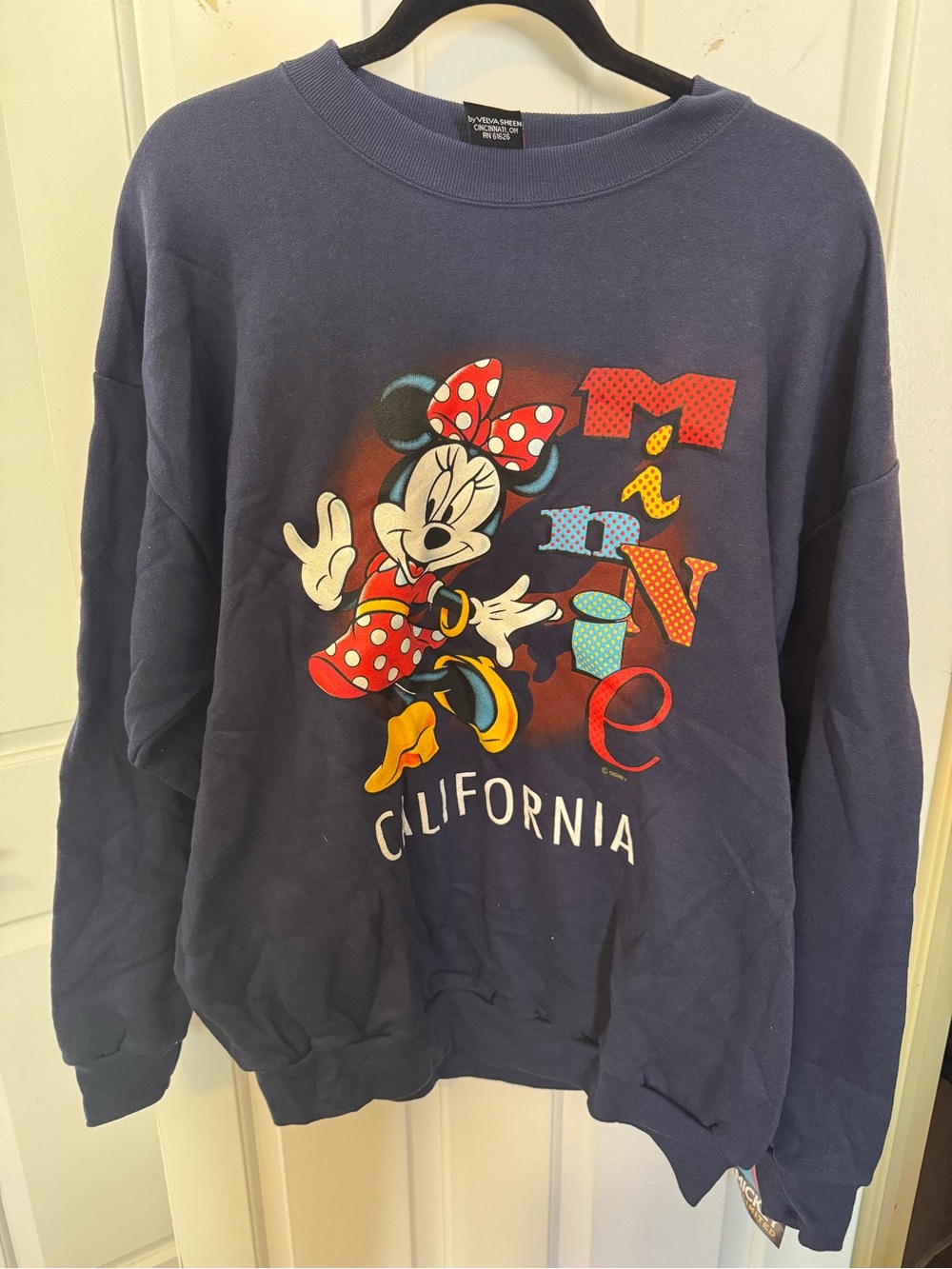 Minnie Mouse Navy Graphic Sweatshirt - California Vintage NWT